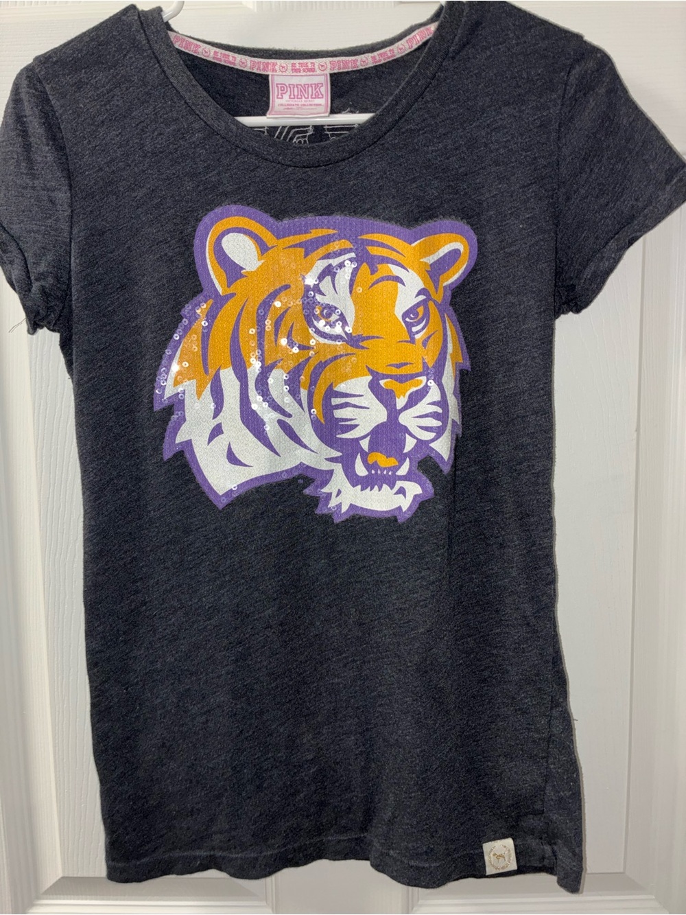 VS Pink Collegiate collection baby tee